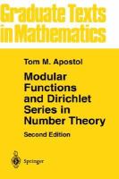 Modular Functions and Dirichlet Series in Number Theory cover