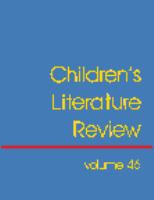 Children's Literature Review Excerts from Reviews, Criticism, and Commentary on Books for Children and Young People (volume40) cover