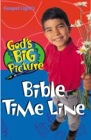 God's Big Picture Time Line Book: 56 Pages cover