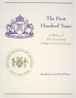 The First Hundred Years : A History of the Nova Scotia College of Art and Design cover