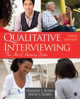 Qualitative Interviewing : The Art of Hearing Data cover