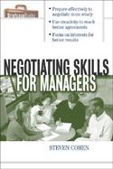 Negotiating Skills for Managers cover