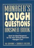 Manager's Tough Questions Answer Book cover