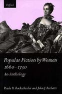Popular Fiction by Women 1660-1730 An Anthology cover