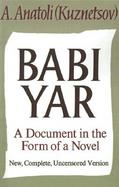 Babi Yar A Document in the Form of a Novel cover