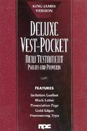 Deluxe Vest-Pocket New Testament With Psalms and Proverbs King James Version, Black Imitation Leather cover