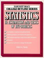 Statistics II Estimation and Tests of Hypotheses cover