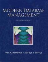 Modern Database Management cover