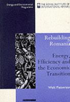 Rebuilding Romania Energy, Efficiency and the Economic Transition cover