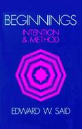 Beginnings Intention and Method cover
