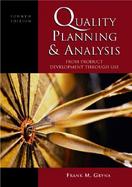 Quality Planning and Analysis Development Through Use cover