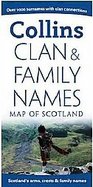 Clan and Family Names Map of Scotland cover