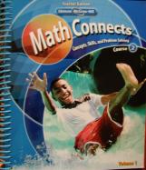 Math Connects: Concepts, Skills, and Problem Solving - Course 2 - Volume 1 [Teacher Wraparound Edition] cover