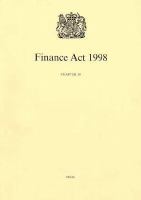 Finance Acts 1998 Chapter 36 cover