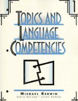 Topics and Language Competencies Book 1 (volume1) cover