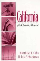 California: An Owners Manual cover