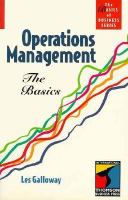Operations Management The Basics cover