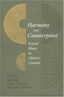 Harmony and Counterpoint Ritual Music in Chinese Context cover