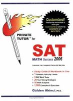 Private Tutor for Sat Math Success 2006 cover