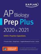 AP Biology Prep Plus 2020 And 2021 : 7 Practice Tests + Study Plans + Targeted Review and Practice + Online cover