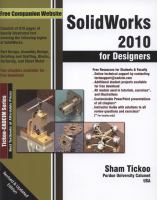 SOLIDWORKS 2010 FOR DESIGNERS cover