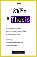 Arco How to Write a Thesis cover