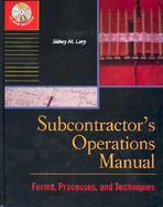 Subcontractor's Operations Manual cover