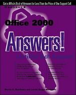 Office 2000 Answers! Certified Tech Support cover