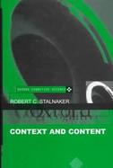 Context and Content Essays on Intentionality in Speech and Thought cover