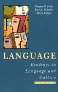 Language Readings in Language and Culture cover