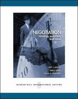 Negotiation Readings, Exercises and Cases cover