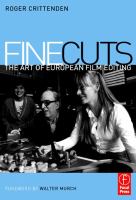 Fine Cuts- The Art of European Film Editing cover