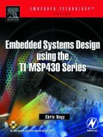 Embedded Systems Design Using the TI MSP430 Series cover