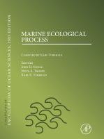 Marine Ecological Processes A Derivative of the Encyclopedia of Ocean Sciences cover