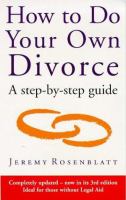How to Do Your Own Divorce: A Step-By-Step Guide cover