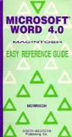 Microsoft Word 4.0, Macintosh: Easy Reference Guide cover