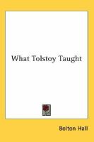 What Tolstoy Taught cover