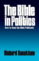 The Bible in Politics How to Read the Bible Politically cover