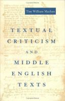 Textual Criticism and Middle English Texts cover