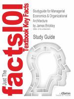 Outlines & Highlights for Managerial Economics and Organizational Architecture cover