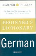 Harpercollins Beginner's German Dictionary cover
