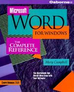 Microsoft Word for Windows: The Complete Reference cover