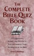 The Complete Bible Quiz Book cover