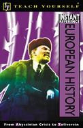 Teach Yourself Instant Reference: European History cover