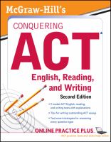 McGraw-Hill's Conquering ACT English Reading and Writing, 2nd Edition cover