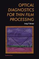 Optical Diagnostics for Thin Film Processing cover