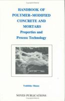 Handbook of Polymer-Modified Concrete and Mortars Properties and Process Technology cover