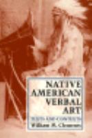 Native American Verbal Art Texts and Contexts cover