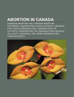 Abortion in Canad : Abortion in Canada cover