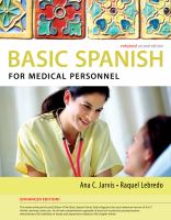 Spanish for Medical Personnel Enhanced Edition: The Basic Spanish Series cover